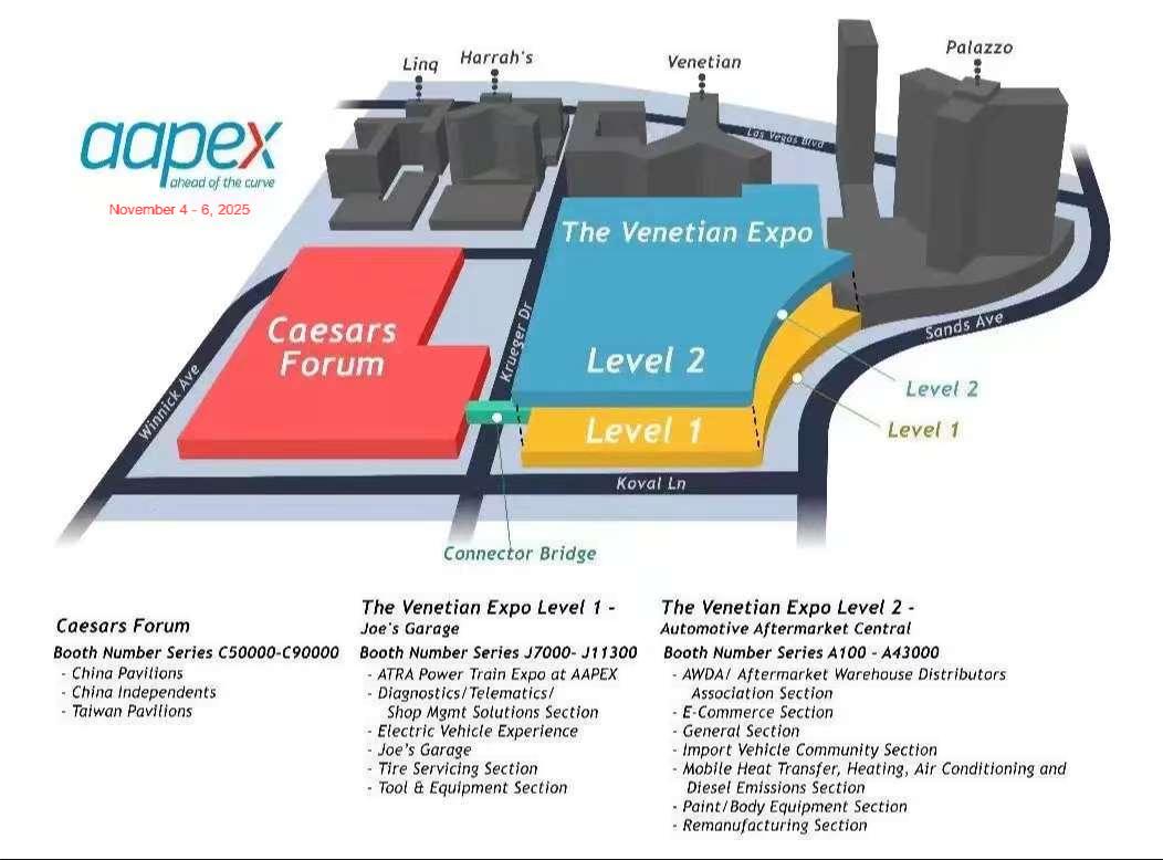 2025年11月美國（拉斯維加斯）國際汽配展 